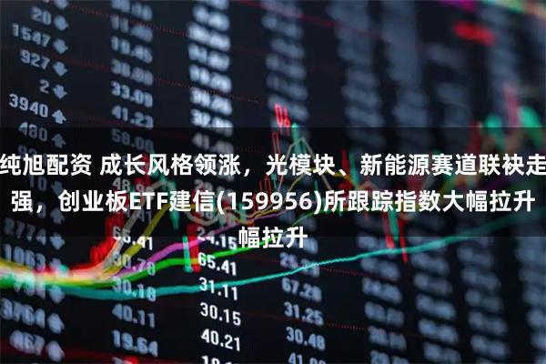 纯旭配资 成长风格领涨,光模块、新能源赛道联袂走强,创业板ETF建信(159956)所跟踪指数大幅拉升